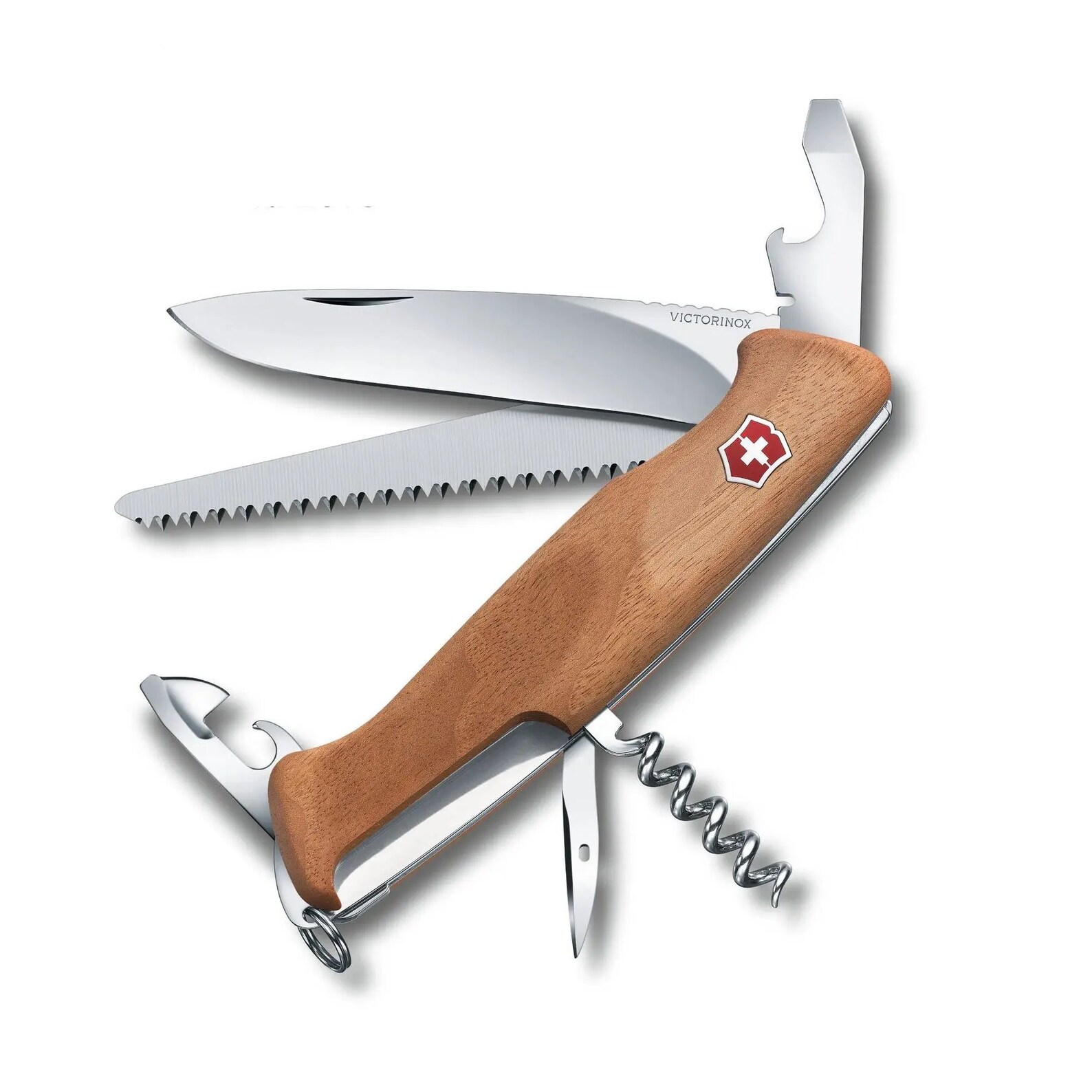 Victorinox Ranger Wood 55 Swiss Army Knife Lock Blade Walnut Wood