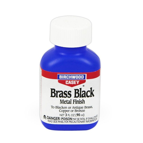 Berkenhout Casey Messing Zwart 3oz vloeistof - zwarte metalen afwerking voor messing koper en brons - antiek, plaquettes