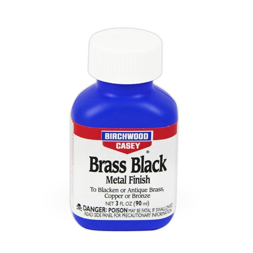 Birchwood Casey Brass Black 3oz liquid - black metal finishing for brass  copper and bronze - antiques, plaques