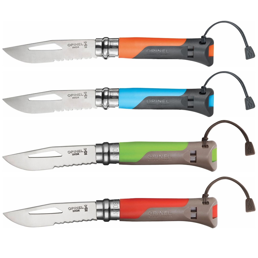 Engraved Gift Bundles  Set of 8 No.09 Stainless Steel Folding Knives -  OPINEL USA