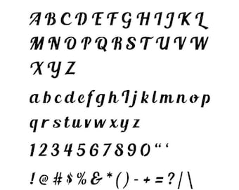 STENCILS Crafts Templates Scrapbooking Card Making Paintin Printing Lettering BLENDA SCRIPT Alphabet Stencil- A4 Mylar