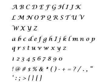 STENCILS Crafts Templates Scrapbooking Card Making Lettering Painting LUCIDIA ALPHABET Stencil - A4 Mylar