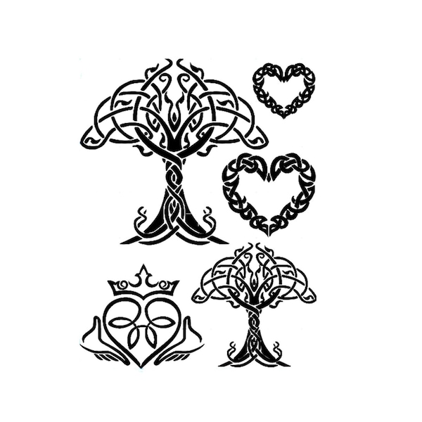 Celtic Heart Stencil - Etsy