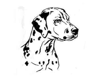 Stencils Crafts Templates Scrapbooking DALMATION Dog STENCIL - A4 Mylar