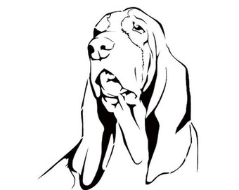 Stencils Crafts Templates Scrapbooking BLOODHOUND Dog STENCIL - A4 Mylar