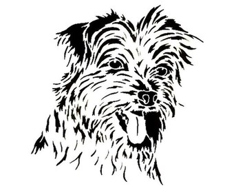 Stencils Crafts Templates Scrapbooking YORKSHIRE TERRIER Dog STENCIL - A4 Mylar