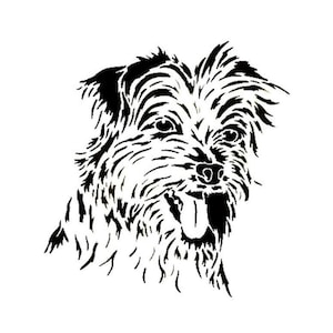 Stencils Crafts Templates Scrapbooking YORKSHIRE TERRIER Dog STENCIL - A4 Mylar