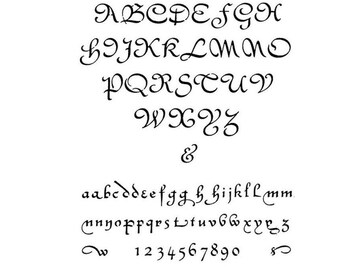 Stencils Crafts Templates Scrapbooking Lettering Monogram CIVILITE ALPHABET stencil A4 Mylar