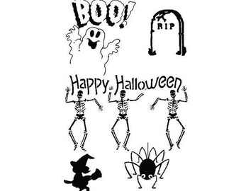 Stencils Crafts Templates Scrapbooking Card Making Baking Painting HALLOWEEN STENCIL - 4b - A4 Mylar