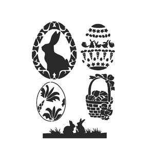 STENCILS Craft Templates Scrapbooking Card Making Tile & Fabric Painting PASQUA STENCILS - A4 5mm Mylar