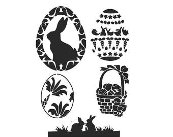 STENCILS Craft Templates Scrapbooking Card Making Tile & Fabric Painting EASTER STENCILS - A4 5mm Mylar