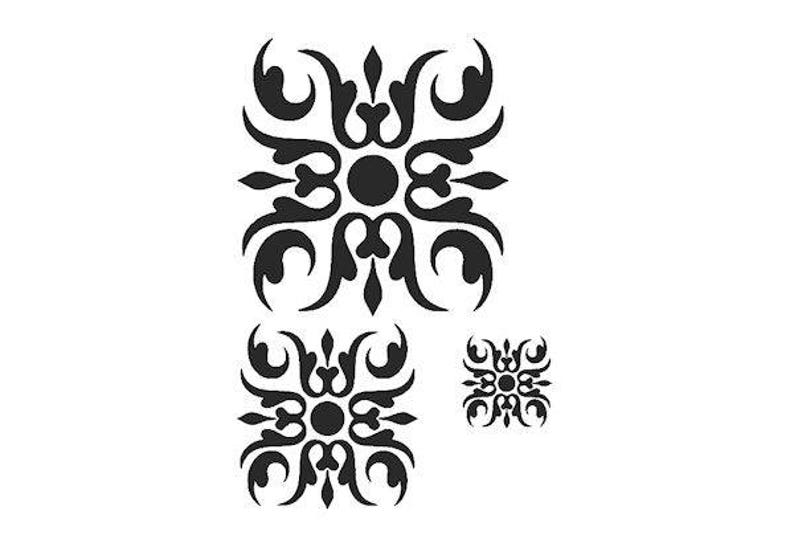 Stencils Crafts Templates Scrapbooking Tiles Card Making STENCIL DESIGN 4 A4 Mylar
