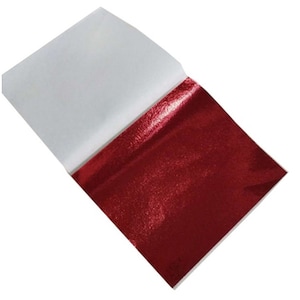 VERGULD - Metaalblad (rood) gekleurd bladgoud 9 x 9 cm - 10 x losse vellen voor knutselen (niet eetbaar)