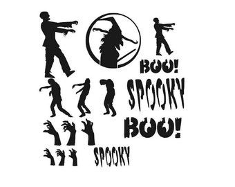 STENCILS Crafts Templates Scrapbooking STENCIL HALLOWEEN 31 A4 Mylar