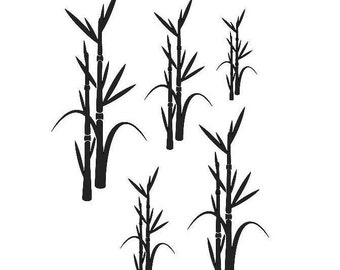 Stencils Crafts Templates Scrapbooking FLORAL BAMBOO STENCIL - 6 A4 Mylar