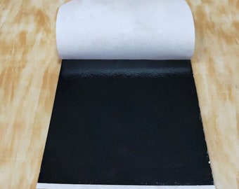 GILDING - Metal Leaf (Black) Gold Leaf 9 x 9cm - 10 x single sheets for arts crafts (not edible)