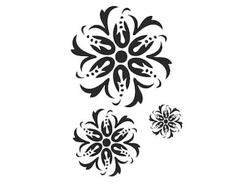 Stencils Crafts Templates Scrapbooking Tile Painting Fabric Painting STENCIL DESIGN 1 A4 Mylar