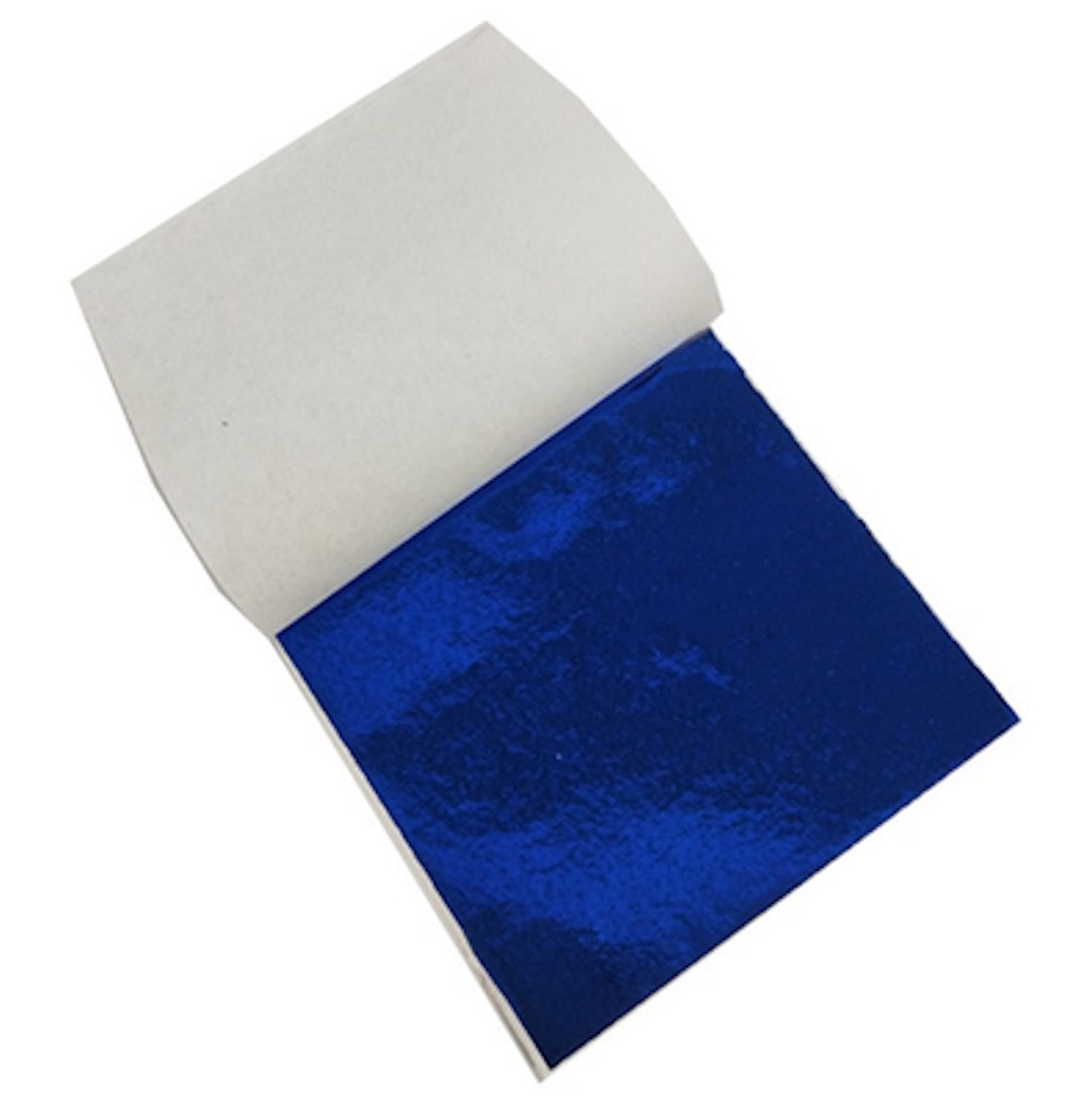 Blue Leaf Foil Paper Sheets for Crafts, Resin, Scrapbooking