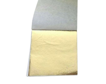 GILDING - Metal Leaf (Antique Silver) Gold Leaf 9 x 9cm - 10 x single sheets for arts crafts (not edible)
