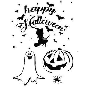 Stencils Crafts Templates Scrapbooking HALLOWEEN STENCIL - 3b - A4 Mylar