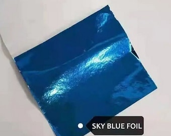 GILDING - Metal Leaf ( Sky Blue) Gold Leaf 9 x 9cm - 10 x single sheets for arts crafts (not edible)