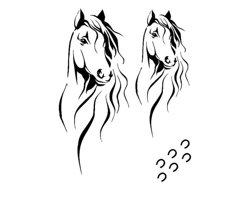STENCILS Crafts Templates Scrapbooking Multi Stencil HORSES Etsy