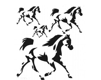 STENCILS Crafts Templates Scrapbooking STENCIL HORSES 20 A4 Mylar