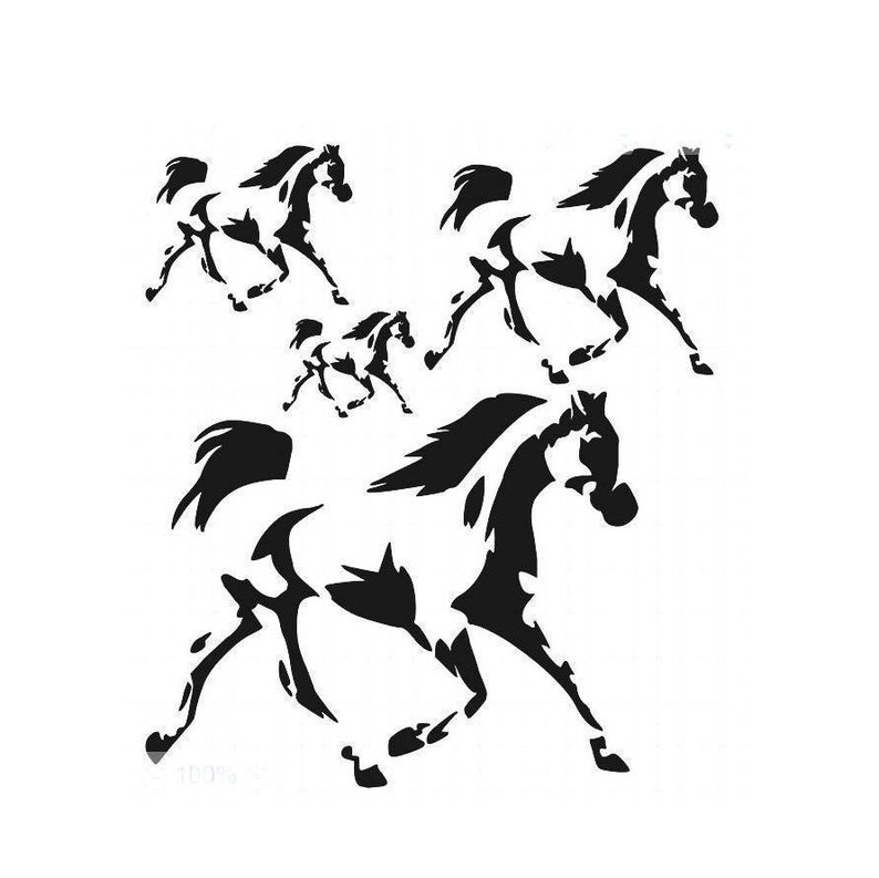 STENCILS Crafts Templates Scrapbooking STENCIL HORSES 20 A4 Etsy