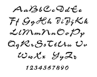 STENCILS Crafts Templates Scrapbooking Card Making Lettering Printing Painting ALPHABET STENCIL No12- A4 Mylar