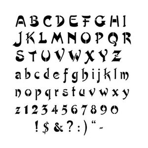 Stencils Artesanato Modelos Scrapbooking Cartões Impressão Tinta Idioma ALFABETO JAPONÊS/ASIÁTICO Stencil A4 Mylar