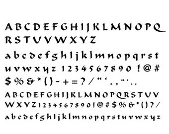 Stencils Crafts Scrapbooking Card Making Lettering Print Paint CALLIGRAPHER 2 sizes ALPHABET STENCIL- A4 Mylar