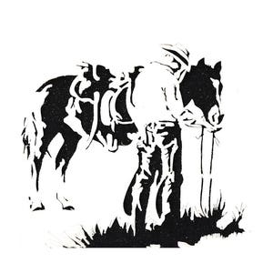 Schablonen Handwerk Vorlagen Scrapbooking Kartenherstellung Hausdekoration Malerei WESTLICHE COWBOY SCHABLONE - 1 A4 Mylar
