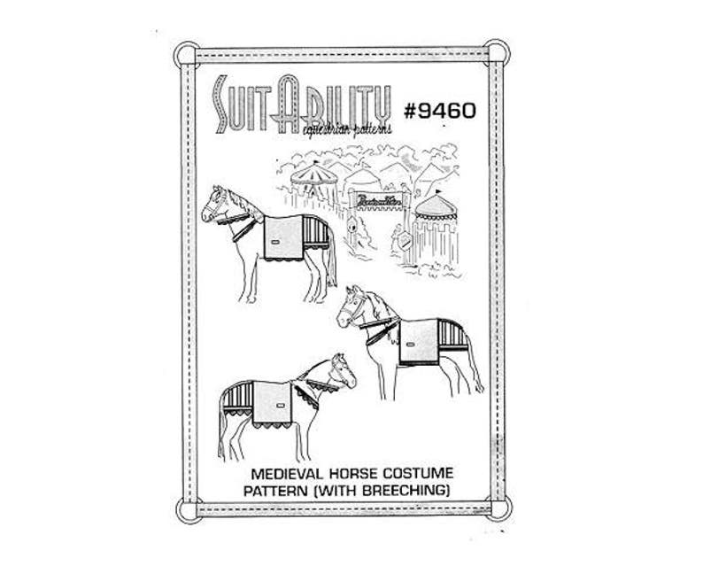 Suitability 7700 Horses Fly Mask Equestrian Sewing Pattern
