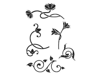 Stencils Crafts Templates Scrapbooking Card Making Tile & Fabric Painting FLORAL COLLECTION 2 STENCILS A4 Mylar