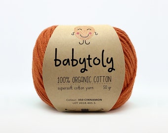 BABYTOLY Organic Cotton Baumwolle - GOTS - Häkeln Stricken Amigurumi