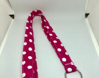 Pink Lanyard | Green Lanyard | Chevron Lanyard | Teacher Gift | Back to School | Keychain | Badge Holder | Patterned Lanyard with Ring |