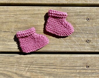 Baby Booties | Knit Baby Booties | Newborn Baby Gift | Baby Shower Gift | Gender Reveal | Baby Gift | Newborn Socks