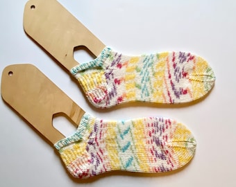 Colorful socks | Knit socks | tie dye pattern socks | ankle socks | short socks | women’s gift