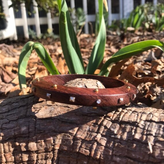 B3303.  Wildwood Studded Bangle Sterling Silver W… - image 4