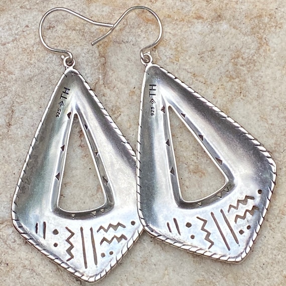 W3153. Taos Etched Cut Out Dangle Southwestern In… - image 4