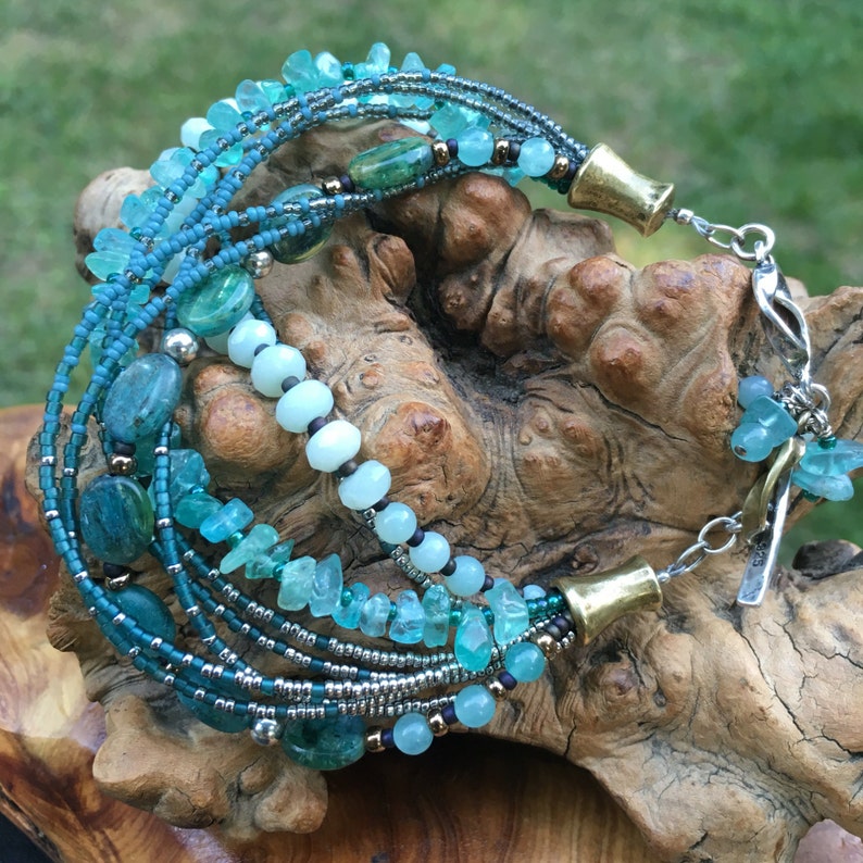 Silpada Vintage All Shades of green Stunning Silpada Designs 5 layer Bracelet