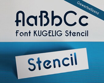 Stencil Font for Cutting Machines