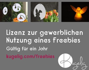 Lizenz gewerbliche Nutzung von einem Plotter-Freebie