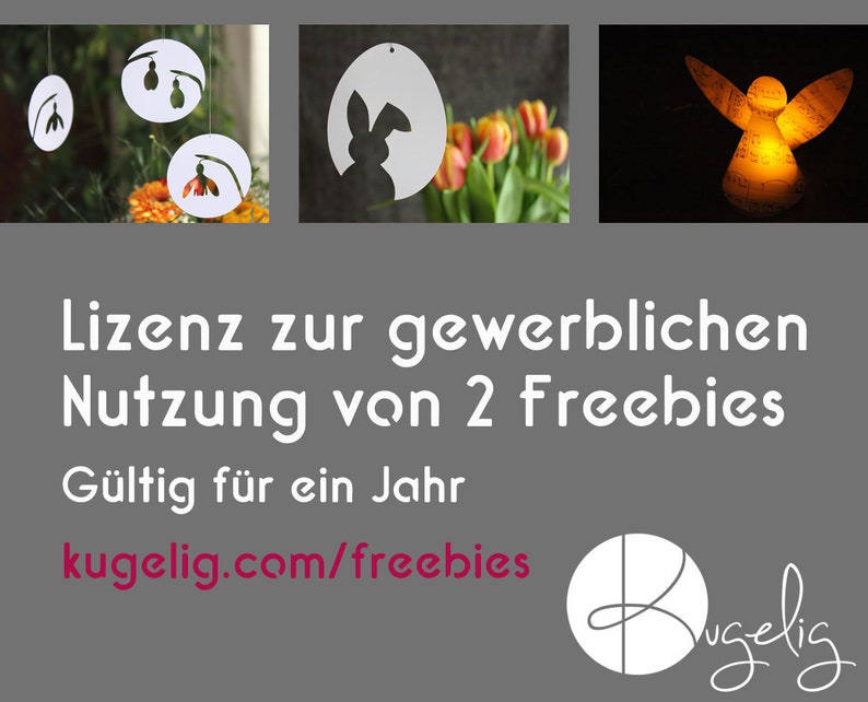 Lizenz gewerbliche Nutzung von 2 Plotter-Freebies Bild 1