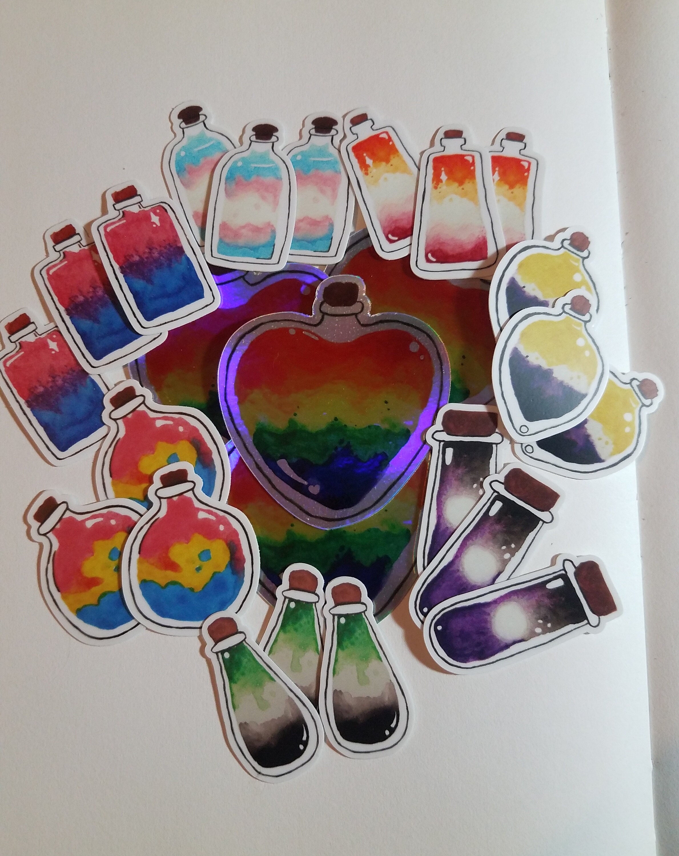 Pride Potion Pack LGBTQ Pride Stickers Etsy