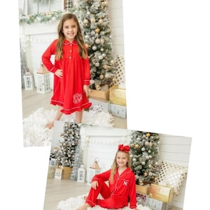 Sibling christmas shop dresses