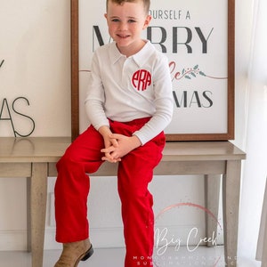 Boys 2-pc Outfit with Corduroy Pants, Toddler Boy Christmas outfit, Kids Corduroy Pants, Baby Corduroy Pant, Infant Corduroy Pants