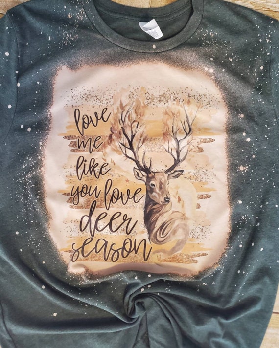 Deer Season Bleached T-shirt | Etsy