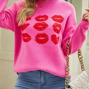 Lips Sweater Etsy
