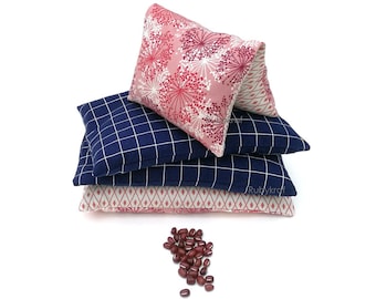 Large Microwave Heating Pack, Red Beans Bag, Neck, Shoulder, Lower Back Heat Pack, Heat Therapy, Heat Pad, Heat Treatment Pack 5"x8"